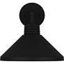3_Quoizel Rencher 10 1/2" High Matte Black Outdoor Wall Light more views