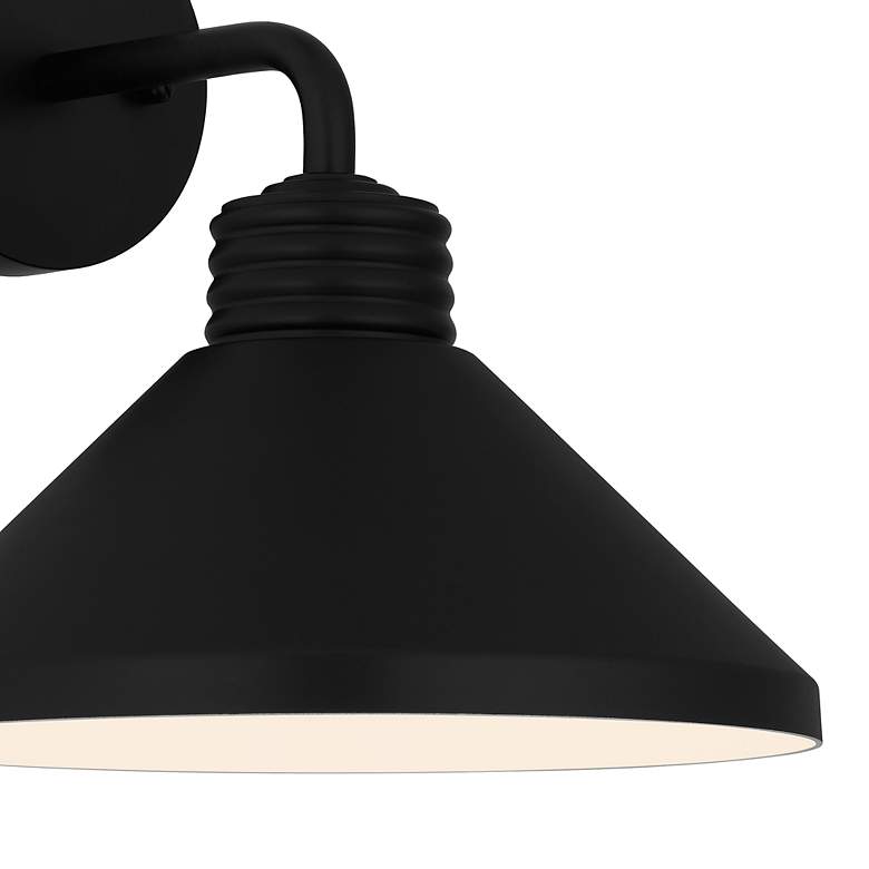 Image 5 Quoizel Rencher 10 1/2" High Matte Black Outdoor Wall Light more views