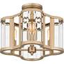 6_Quoizel Renee 15" Wide 4-Light Bronze-Gold Beveled Glass Ceiling Light more views