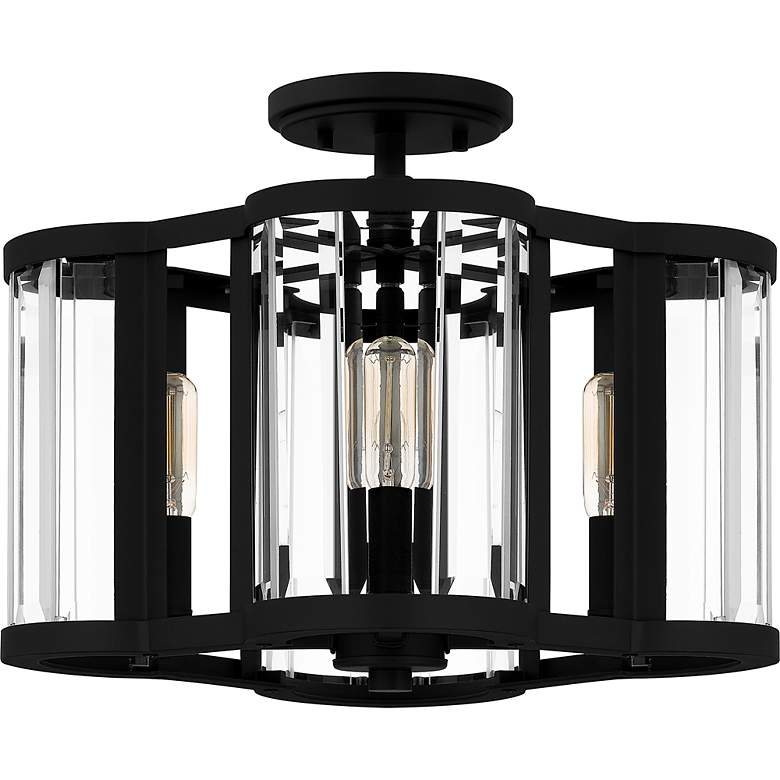 Image 3 Quoizel Renee 15" Wide Matte Black 4-Light Ceiling Light more views