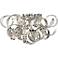 Quoizel Ribbons 22" Wide Crystal Chrome Ceiling Light