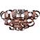 Quoizel Ribbons 22" Wide Satin Copper Ceiling Light
