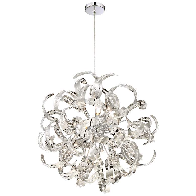 Image 3 Quoizel Ribbons 23" Wide Crystal Chrome 12-Light Chandelier more views