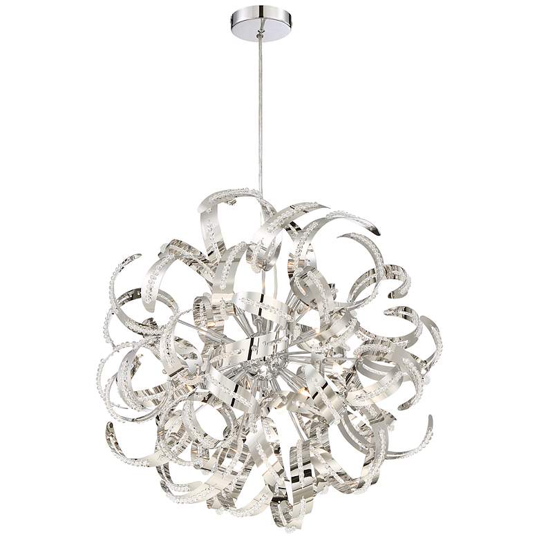 Image 4 Quoizel Ribbons 23" Wide Crystal Chrome 12-Light Chandelier more views