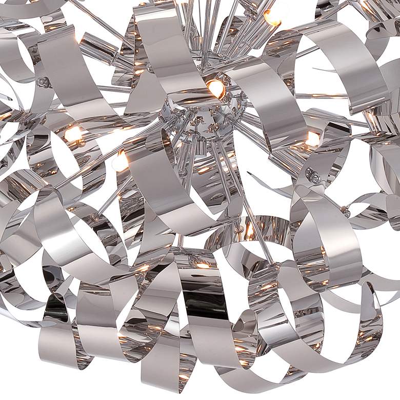 Image 5 Quoizel Ribbons 23" Wide Polished Chrome 12-Light Pendant more views