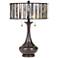 Quoizel Roland 21 1/2" High Bronze Tiffany-Style Accent Table Lamp
