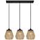 Quoizel Romain 31"W Earth Black Linear Multi Light Pendant