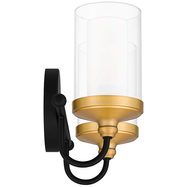 Image 6 Quoizel Rowland 9 inch High Matte Black 2-Light Wall Sconce more views