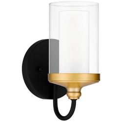 Quoizel Rowland 9&quot; High Matte Black Wall Sconce