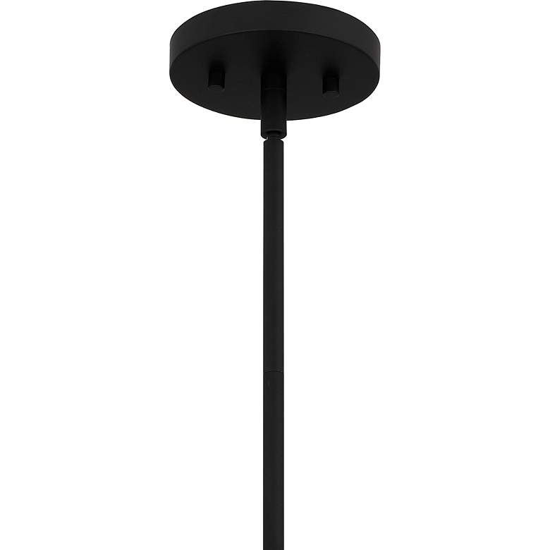 Image 6 Quoizel Royer 12" Wide Black Metal Water Glass Mini Pendant more views