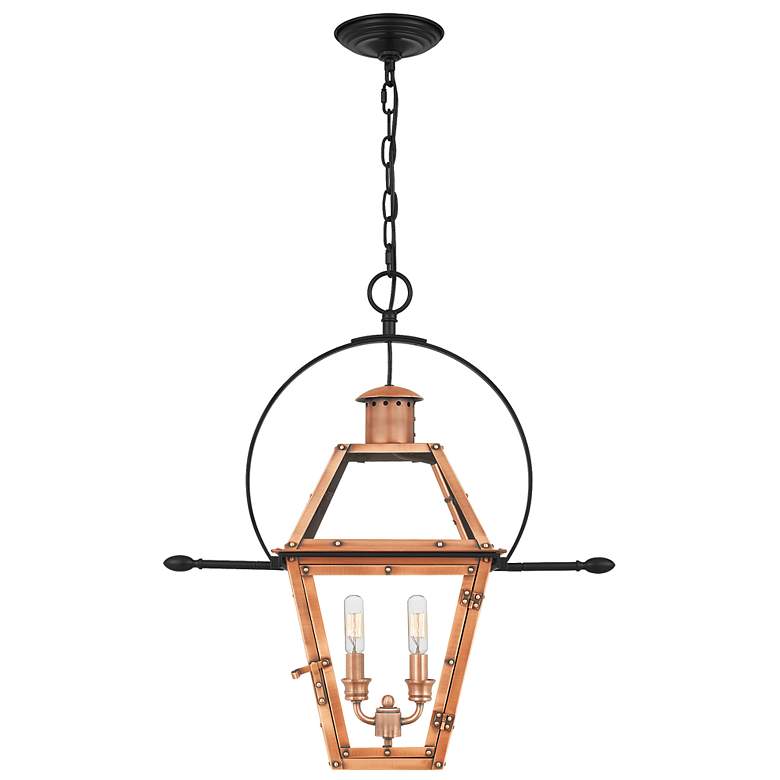 Image 3 Quoizel Rue De Royal 23 1/2"H Copper Outdoor Hanging Lantern more views