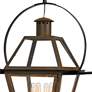Quoizel Rue De Royal 27.5" Bronze Traditional Lantern Pendant Light