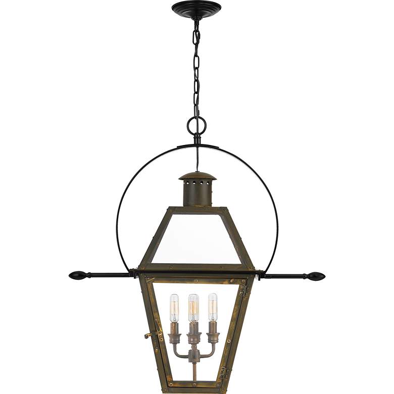 Image 4 Quoizel Rue De Royal 27.5 inch Bronze Traditional Lantern Pendant Light more views