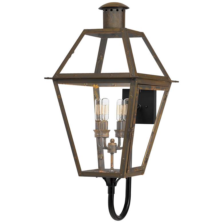 Image 1 Quoizel Rue De Royal 29 1/2" High Bronze Outdoor Wall Light