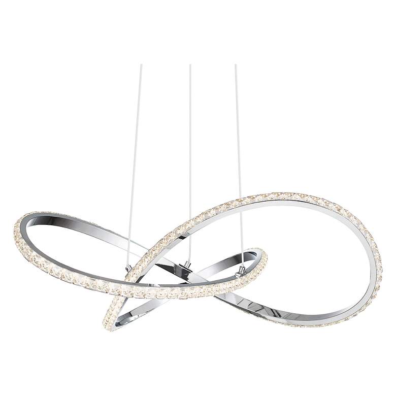 Image 5 Quoizel Rumi 18 3/4" Wide Polished Chrome LED Pendant Light more views