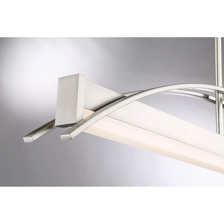 Image 3 Quoizel Sabre 39 1/4" Wide Brushed Nickel LED Chandelier more views