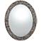 Quoizel Sage Shell Mosaic 24" x 30" Oval Wall Mirror