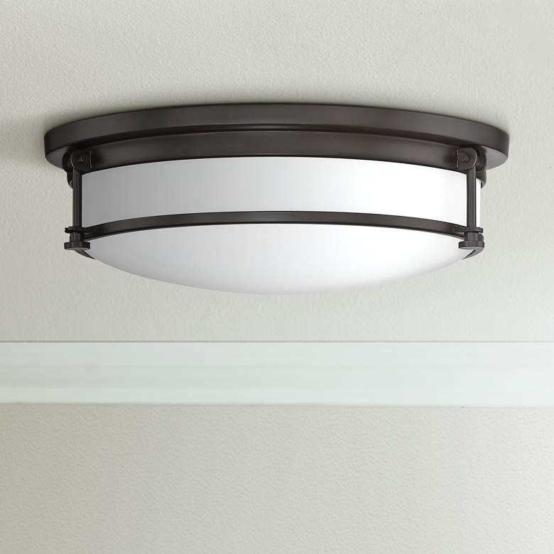 Image 1 Quoizel Sailor 16" Wide Western Bronze 3-Light Ceiling Light