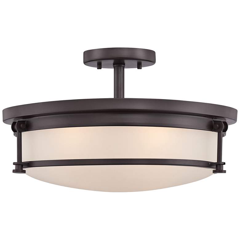 Image 2 Quoizel Sailor 16" Wide Western Bronze 4-Light Ceiling Light