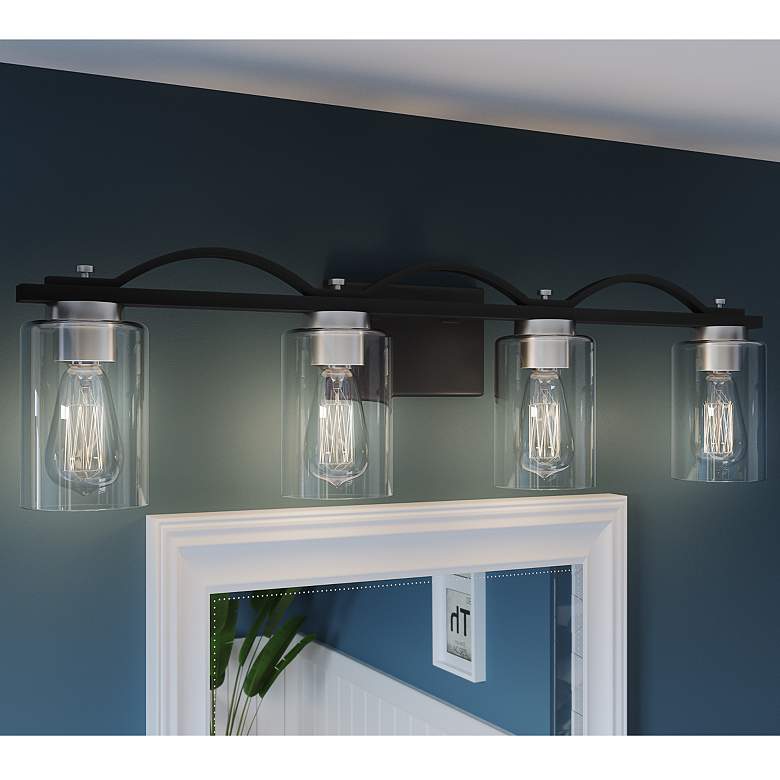 Image 1 Quoizel Salem 30" Wide Matte Black Bath Light