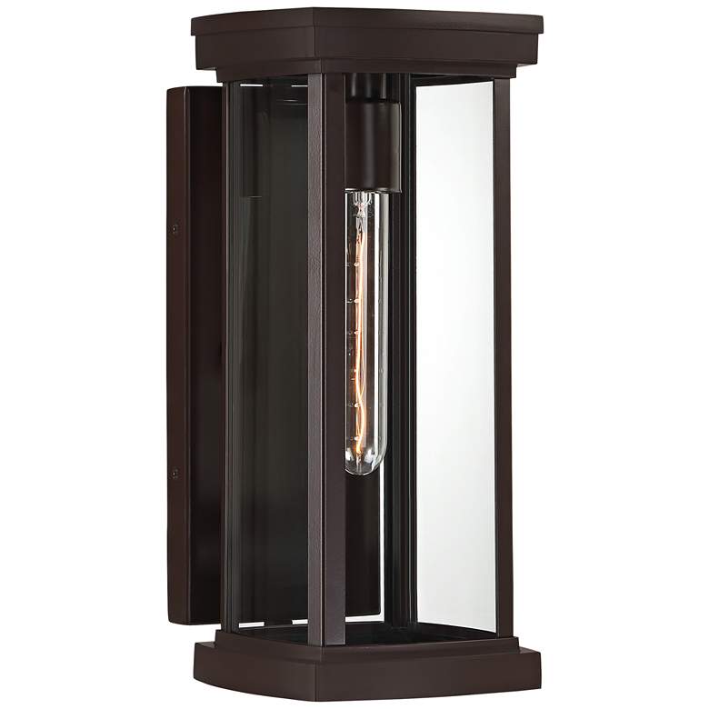 Image 1 Quoizel Sandoval 11 1/2"H Western Bronze Outdoor Wall Light