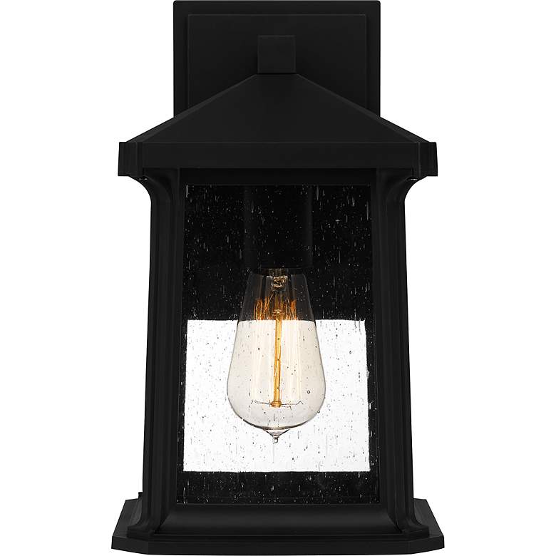 Image 3 Quoizel Satterfield 12 1/2" Marine Grade Matte Black Outdoor Lantern more views