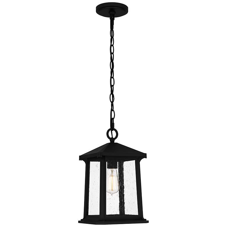 Image 2 Quoizel Satterfield 14 1/4" Marine Grade Matte Black Hanging Light