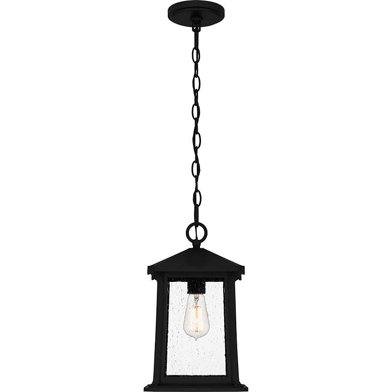 Image 3 Quoizel Satterfield 14 1/4" Marine Grade Matte Black Hanging Light more views