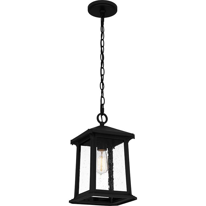 Image 4 Quoizel Satterfield 14 1/4" Marine Grade Matte Black Hanging Light more views
