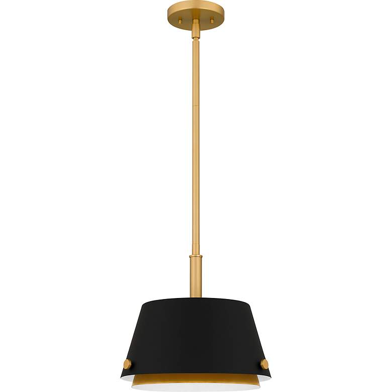 Image 4 Quoizel Scarlett 12 1/2"W Matte Black 2-Layer Mini Pendant more views