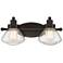 Quoizel Scholar 8" High Palladian Bronze 2-Light Wall Sconce