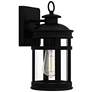 Quoizel Scout 12" High Matte Black Outdoor Wall Light in scene