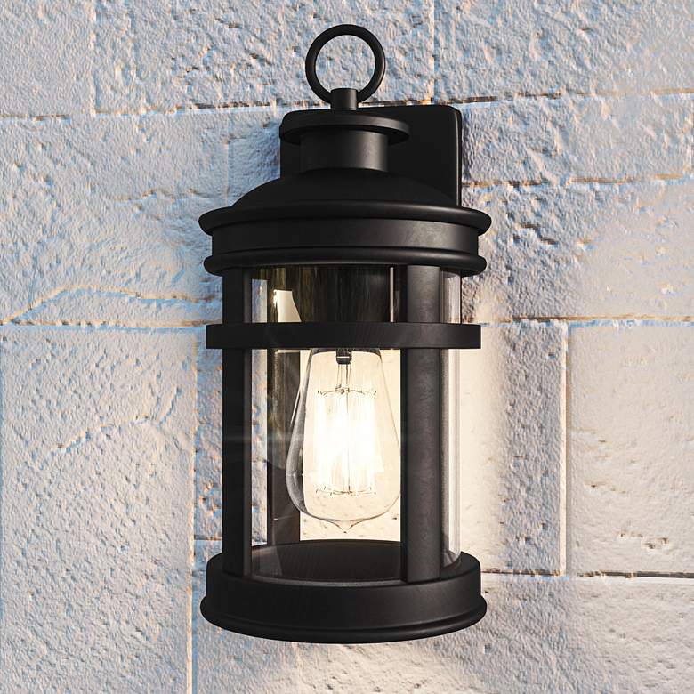 Image 2 Quoizel Scout 12 inch High Matte Black Outdoor Wall Light