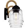 Thumbnail4 of Quoizel Seabreeze 22 1/2"W Matte Black 3-Light Bath Light more views