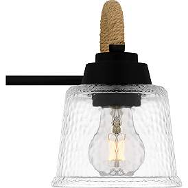 Image5 of Quoizel Seabreeze 22 1/2"W Matte Black 3-Light Bath Light more views
