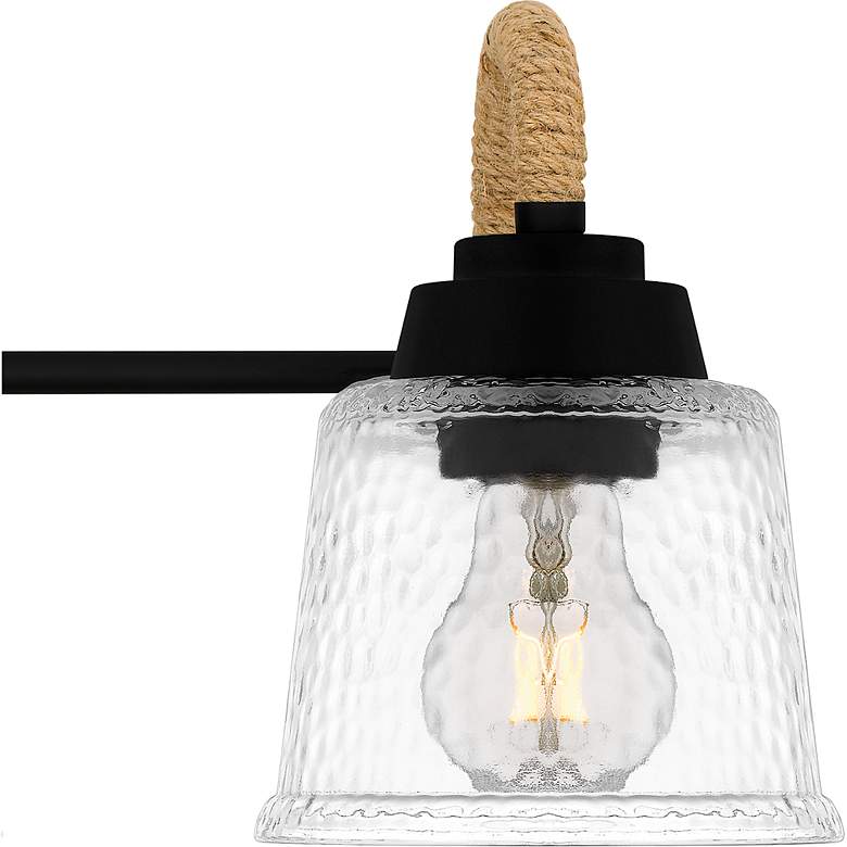 Image 7 Quoizel Seabreeze 31" Wide Matte Black 4-Light Bath Light more views