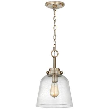 Quoizel Seaton 9.5-in W Gold Mini Pendant