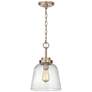 1_Quoizel Seaton 9.5-in W Gold Mini Pendant