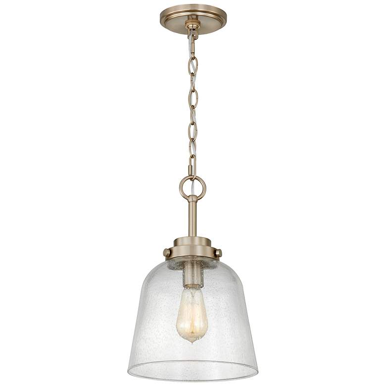 Image 3 Quoizel Seaton 9.5-in W Gold Mini Pendant more views