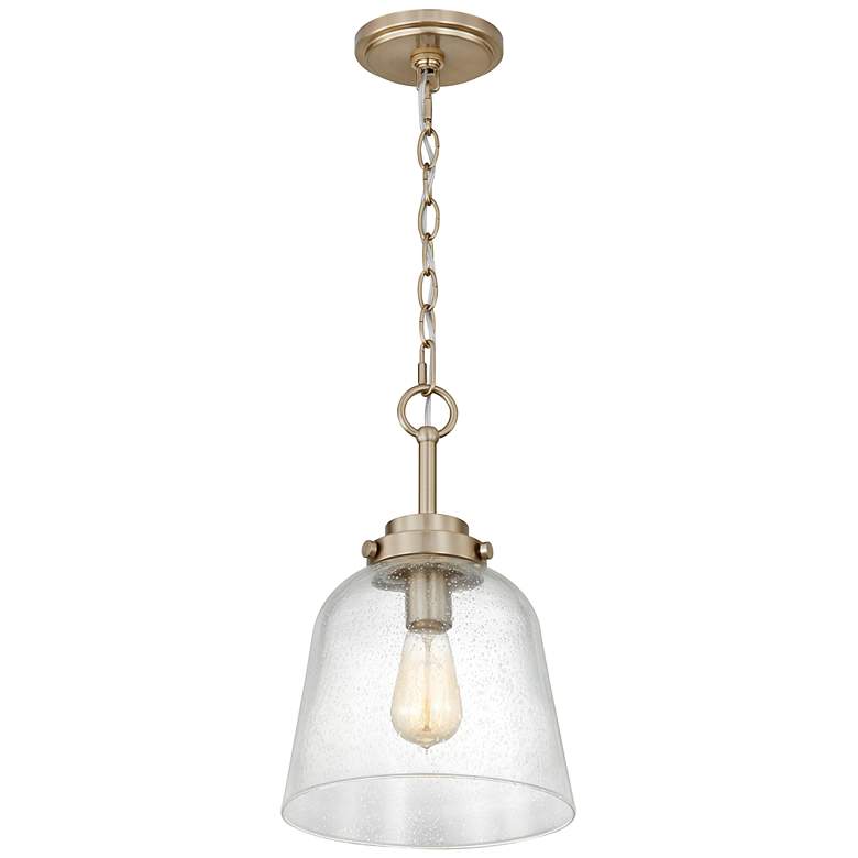 Image 4 Quoizel Seaton 9.5-in W Gold Mini Pendant more views