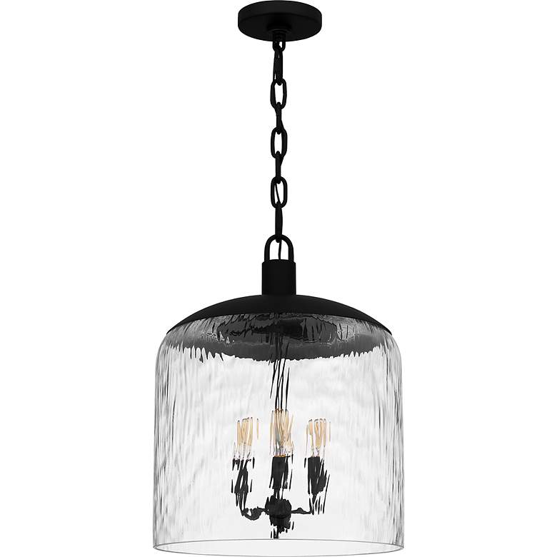 Image 2 Quoizel Selma 14" Wide Matte Black 3-Light Pendant more views
