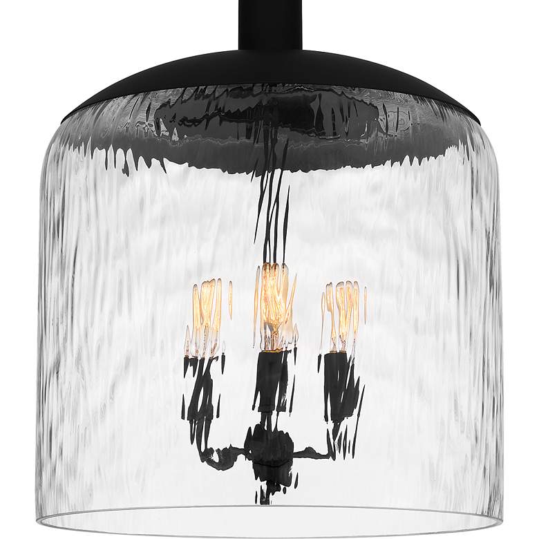 Image 5 Quoizel Selma 14" Wide Matte Black 3-Light Pendant more views