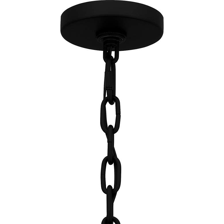 Image 6 Quoizel Selma 14" Wide Matte Black 3-Light Pendant more views