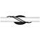 Quoizel Serenade 19" Matte Black Frosted Glass LED Vanity Light