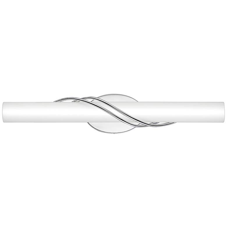 Image 1 Quoizel Serenade 25 1/2" Chrome and Frosted Glass LED Vanity Light