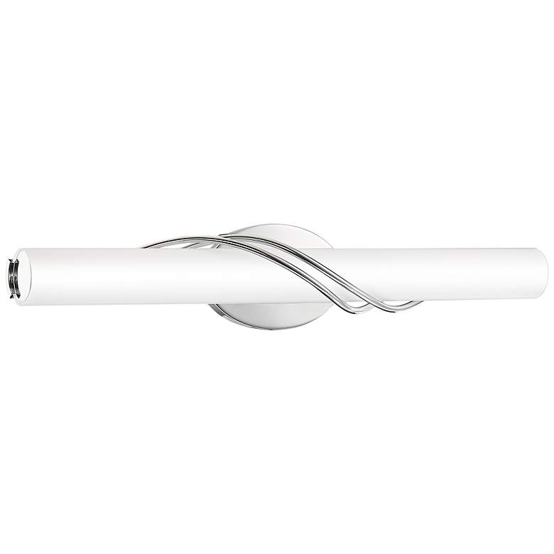 Image 2 Quoizel Serenade 25 1/2" Chrome and Frosted Glass LED Vanity Light more views