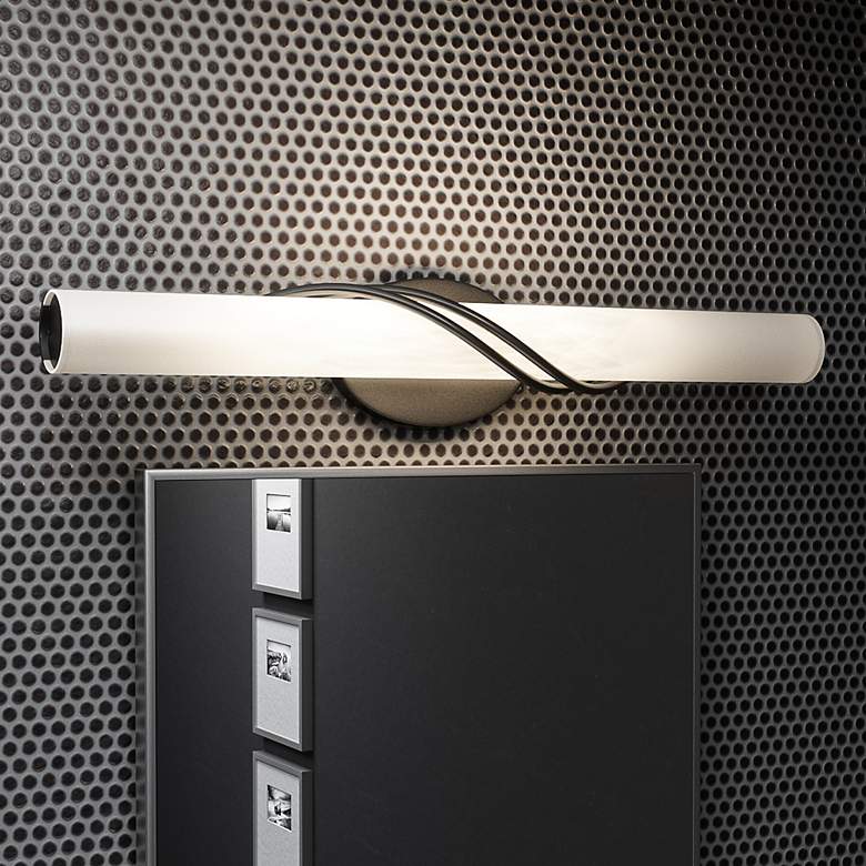 Image 1 Quoizel Serenade 25 1/4" Wide Black LED Bath Light