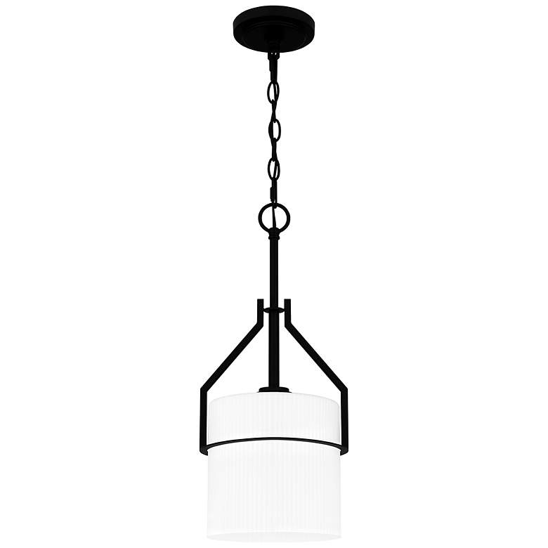 Image 1 Quoizel Seymour 8 1/2" Wide Matte Black Mini Pendant
