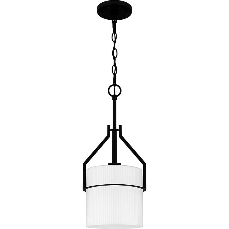 Image 2 Quoizel Seymour 8 1/2" Wide Matte Black Mini Pendant more views