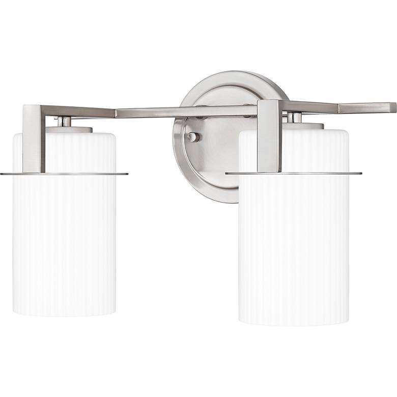 Image 5 Quoizel Seymour 9" High Brushed Nickel 2-Light Wall Sconce more views